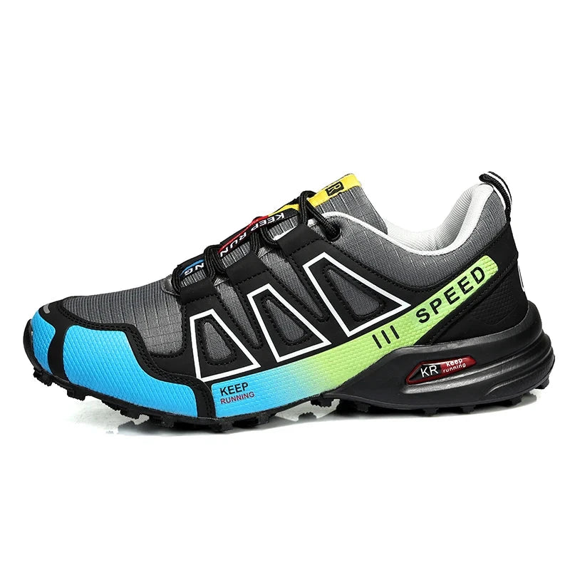 Men‘s Waterproof Hiking Shoes Outdoor Trainers Lace-up GlowCart