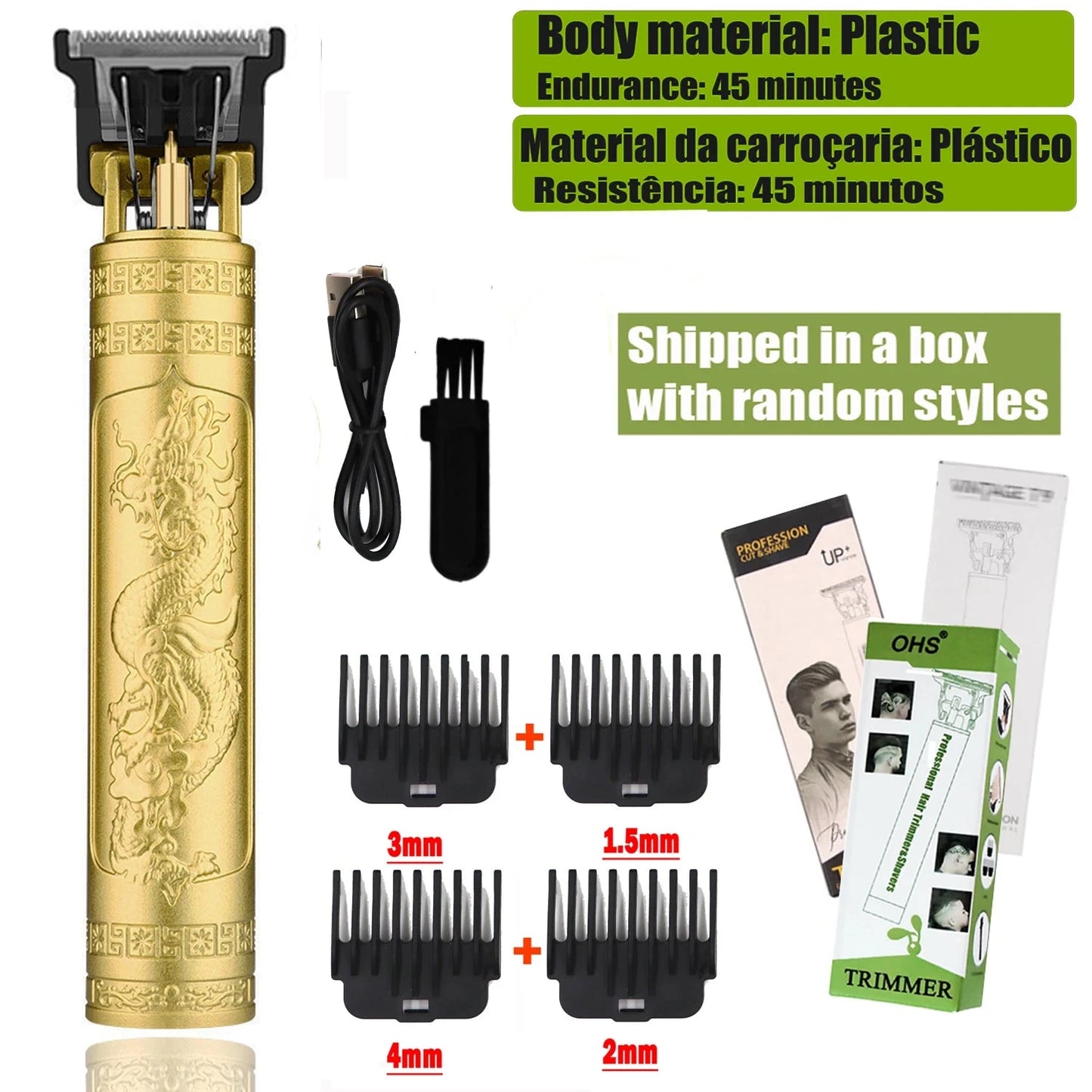 T9 Hair Clipper Repair Beard Shaving Body Hair Trimmer GlowCart