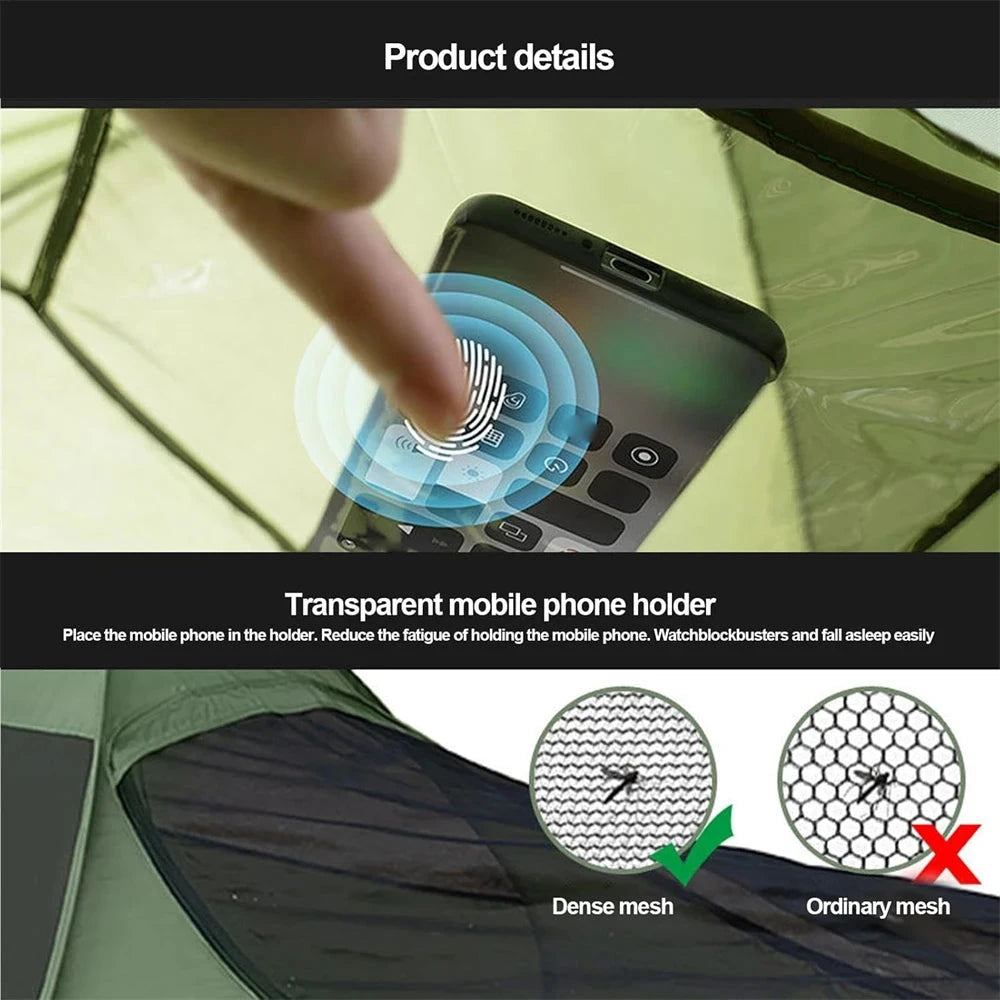 Foldable Pop-Up Single Tent Portable Camping Tent Canopy GlowCart
