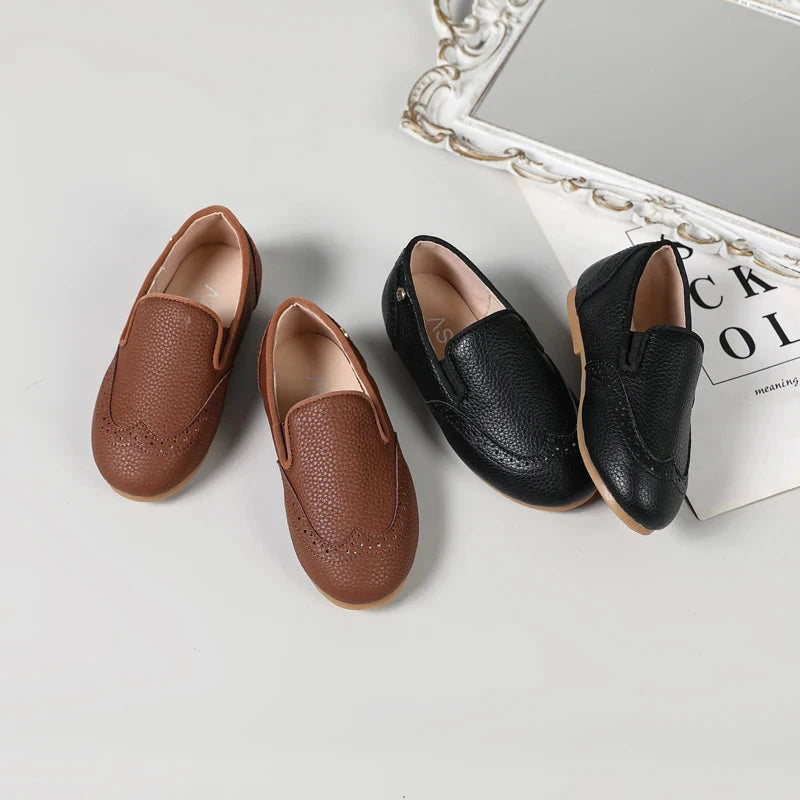 AS New Kids Shoes Children Princess Shoes Baby Boys Leather Shoes Toddler Slip On Flats Girls Fashion Oxford Platform Mary Jane GlowCart