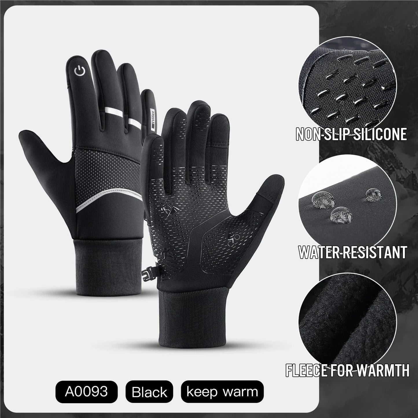 Winter Cycling Gloves for Men Women Warm Biking Glove for GlowCart