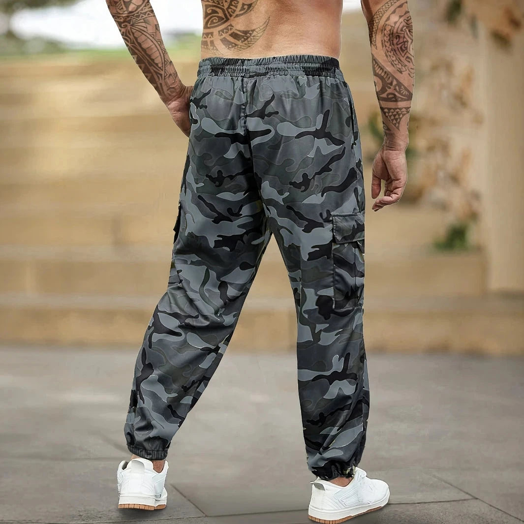 [Trendy Camo Cargo Pants] Autumn Camo Cargo Pants Men's GlowCart