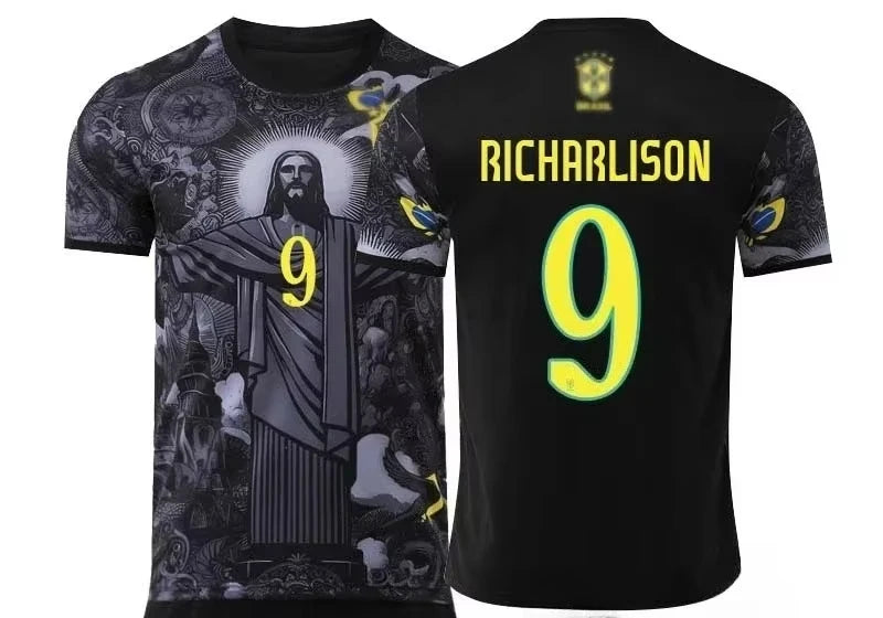 25 New Football Training T-Shirt Special Edition Brazilian Jesus Redeemer 3D Print Quick Dry Breathable Sports Short Sleeve Tops GlowCart