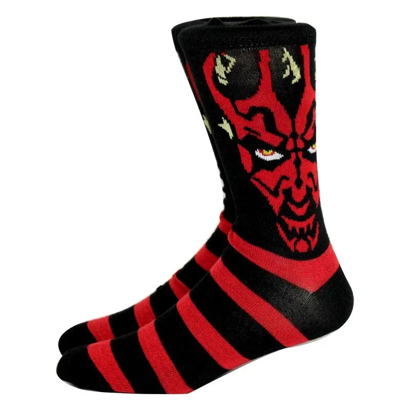 New Anime Funny Socks Long Men's Socks Cosplay Hip Hop Novelty HALLOWEE Crazy Soken Skateboard Socks horrible Women's Socks GlowCart