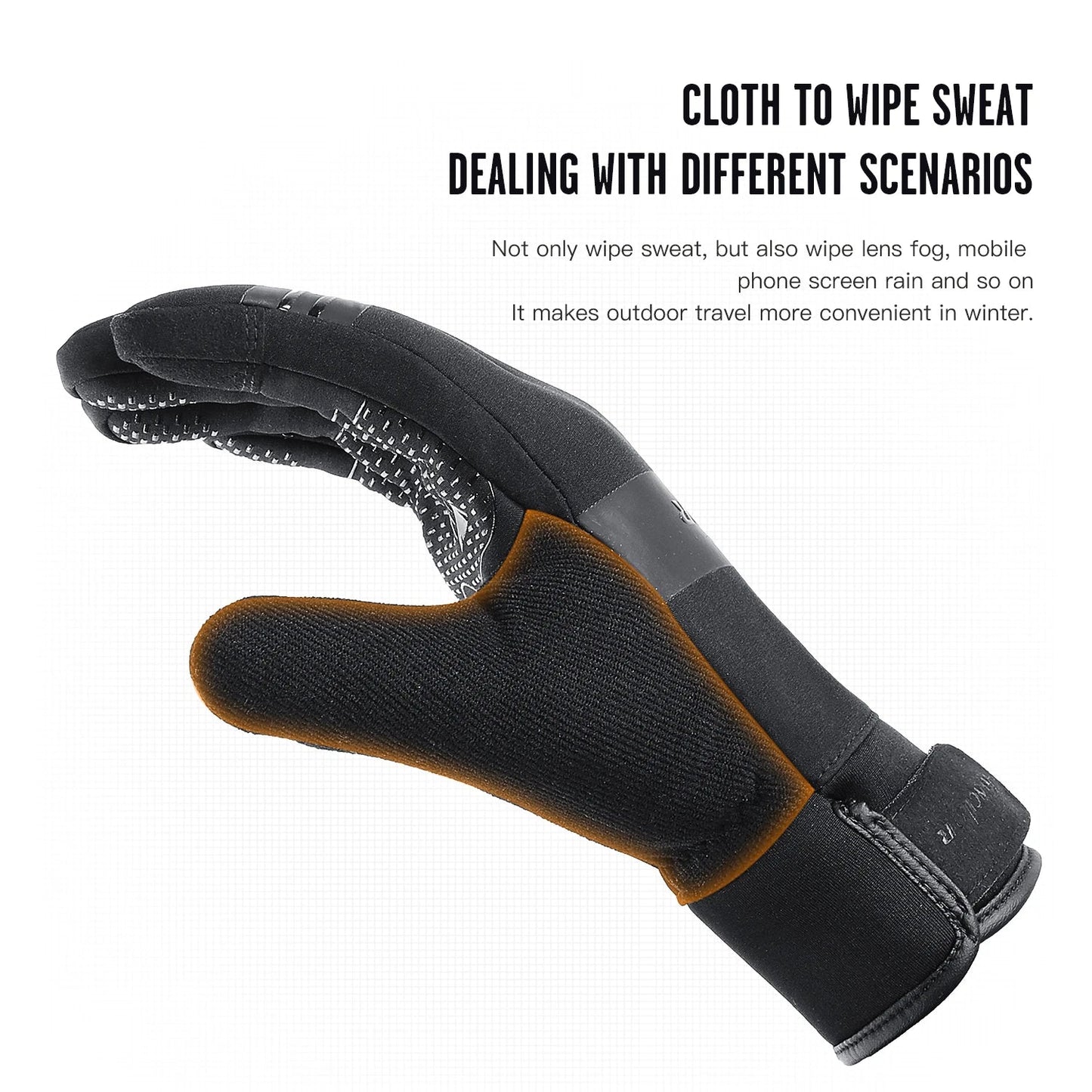 Cycling Gloves Touch Screen Motorcycle Gloves Outdoor Scooter Windproof Sports Riding Ski Gloves Warm 3M Running Gloves GlowCart