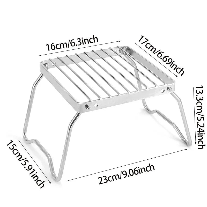 Multifunction Folding Campfire Grill Stand Tourism Portable GlowCart