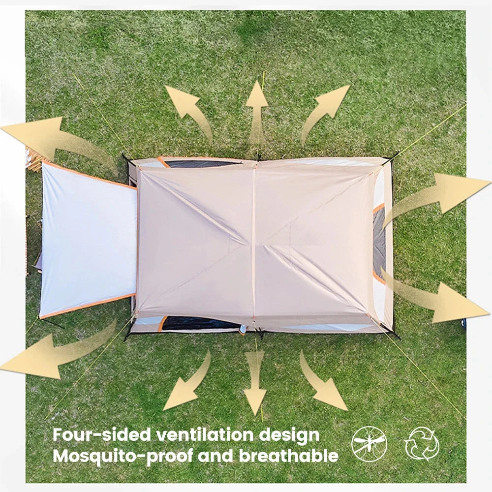 Sonuto Camping Family Tent 3-12 Person Double Layers GlowCart