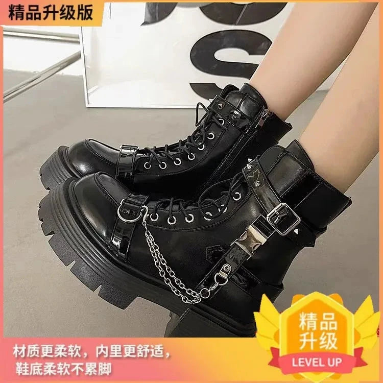 No Slip Soft Bottom Motorcycle Boots for Women Ankle Boots GlowCart