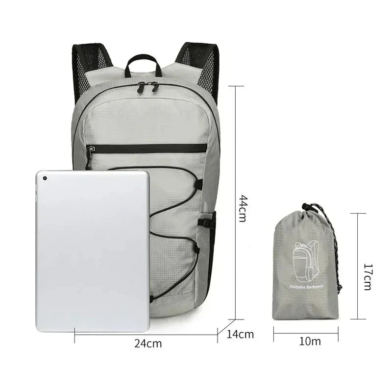 Ultralight Folding Pocket Hiking Backpack Waterproof Folding GlowCart