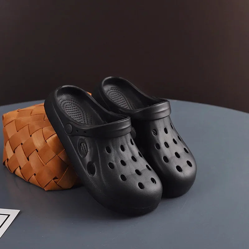 Mens Summer Beach Sandals Unisex Casual Garden Clogs Outdoor Wide Toe Cross Sandals for Ladies Non Slip House Shower Slippers GlowCart