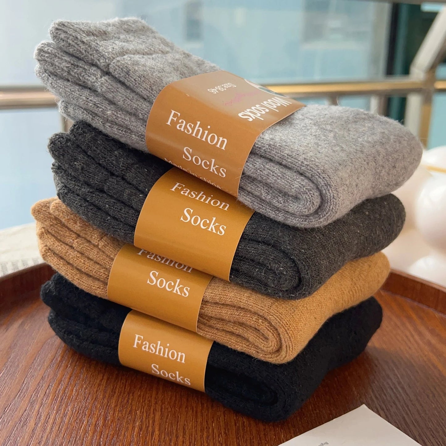 Ultra Thick Wool Socks for Men in Autumn and Winter Thickened with Fleece To Keep Warm and Cold Resistant Gift for Long Socks GlowCart
