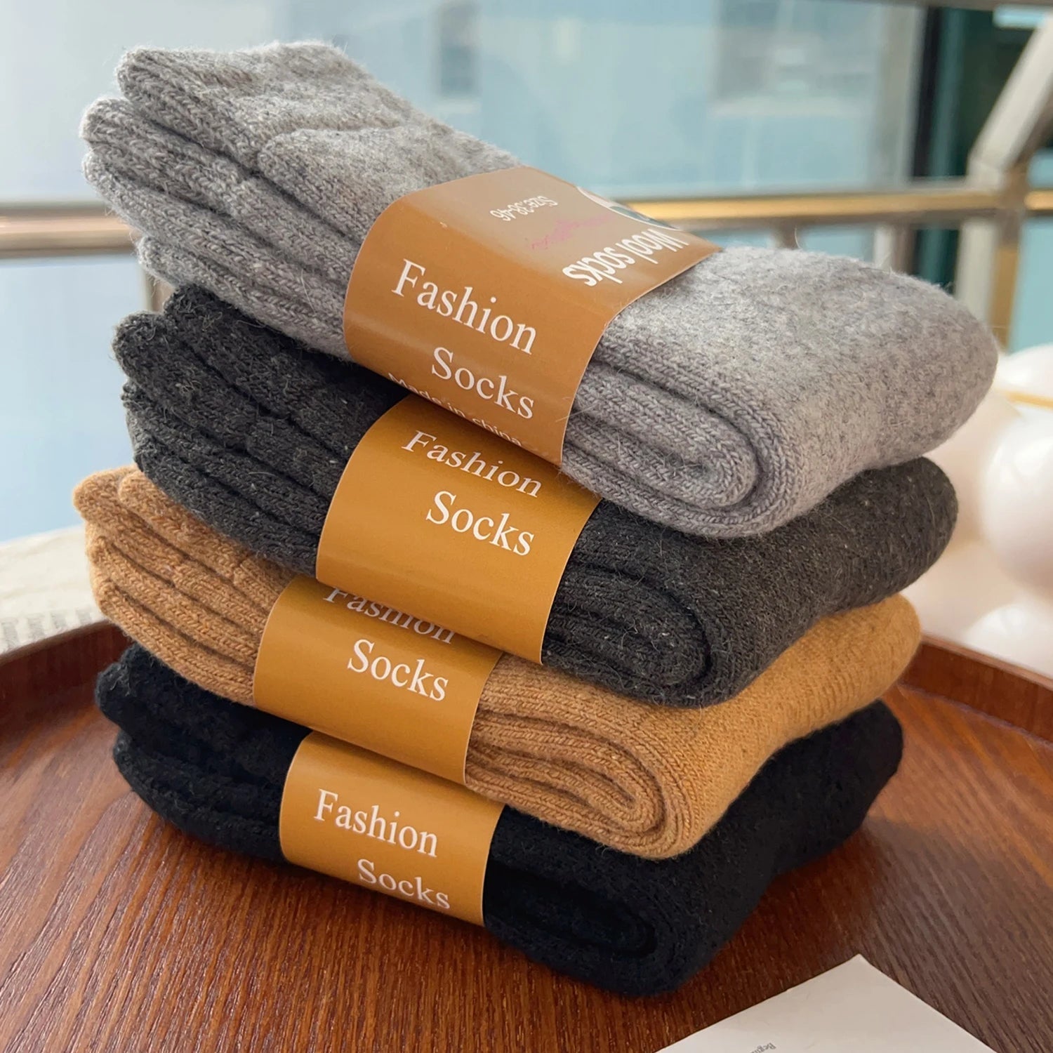 Ultra Thick Wool Socks for Men in Autumn and Winter Thickened with Fleece To Keep Warm and Cold Resistant Gift for Long Socks GlowCart