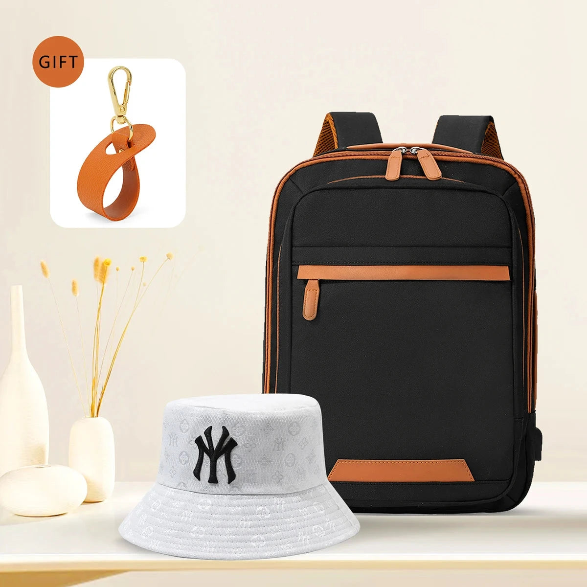 High-Quality USB Rechargeable Backpack Men's Waterproof Bag GlowCart