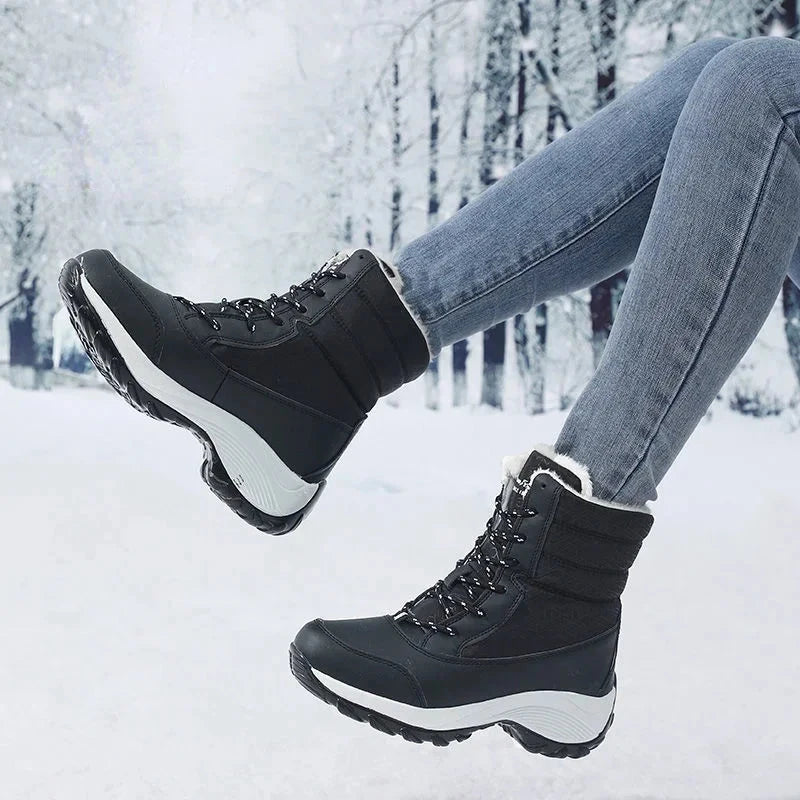 Snow Boots Women Platform Boots Non-slip Women Winter Shoes GlowCart