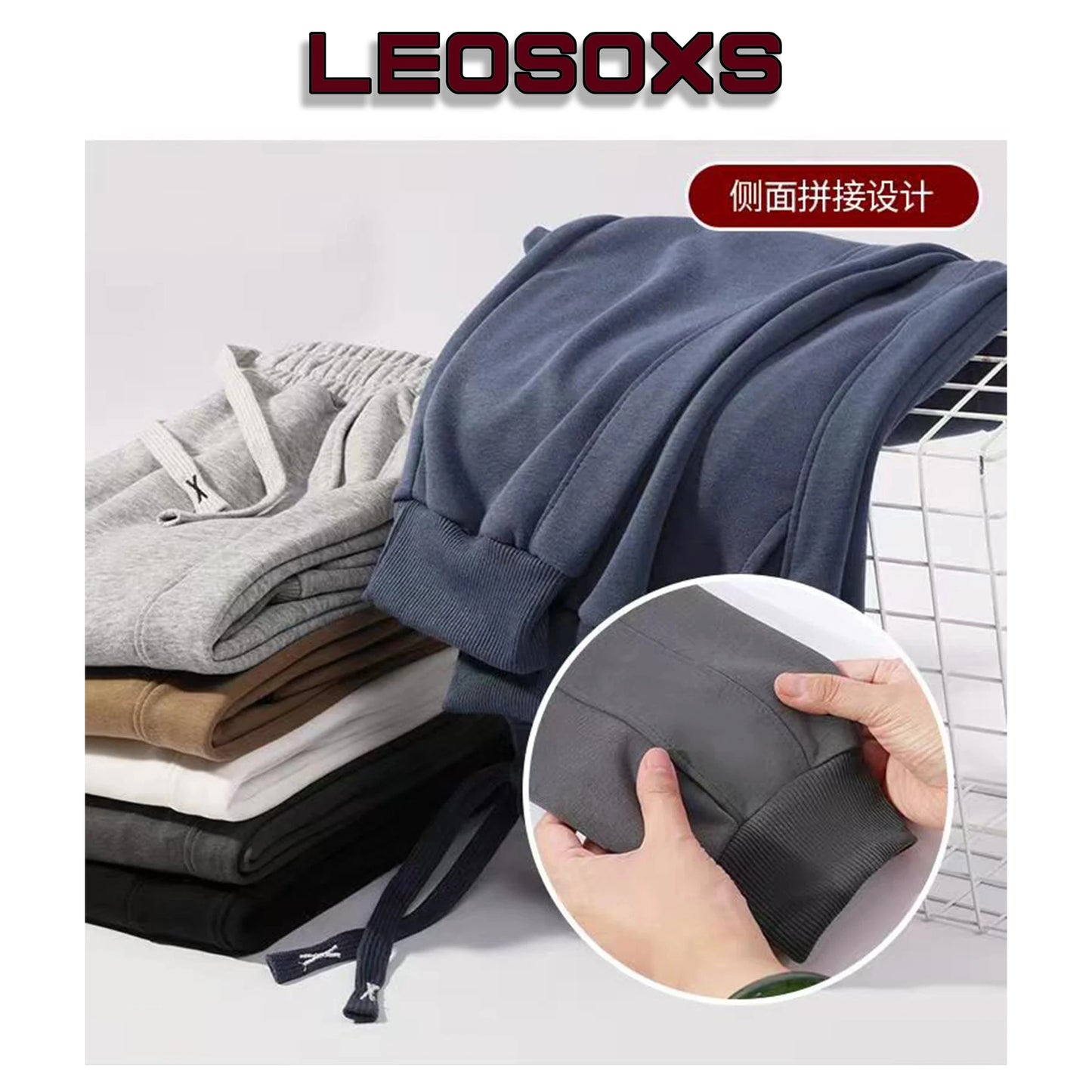 DIY Customize Your Logo Men's Casual Pants Autumn Winter GlowCart