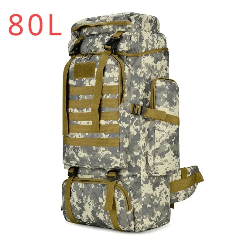 80L/100L  Mountaineering Bag Climb Bag Tactical Backpacks GlowCart