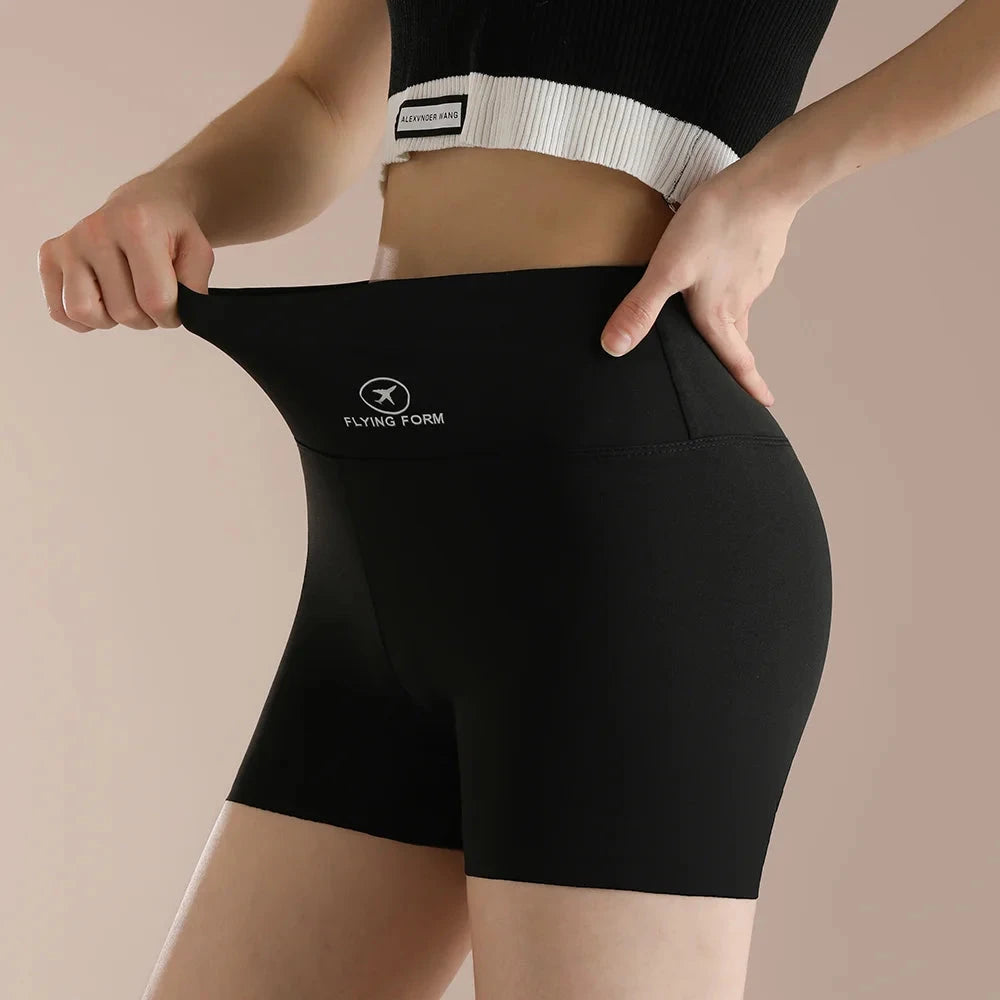 Women Thread Slim Shorts High Stretch Seamless Yoga Leggings Summer Ladies Girls High Waist Running Cycling Gym Sports Shorts GlowCart