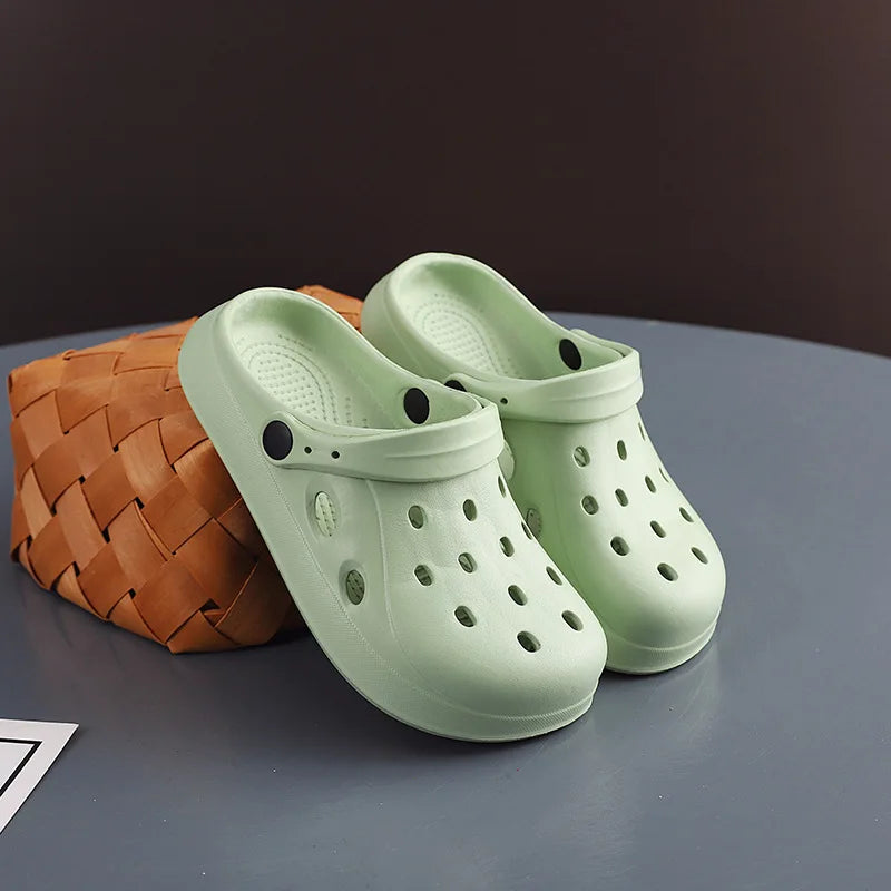 Mens Summer Beach Sandals Unisex Casual Garden Clogs Outdoor Wide Toe Cross Sandals for Ladies Non Slip House Shower Slippers GlowCart