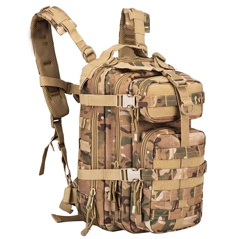 30L Tactical Backpack Military Daypack for Men Molle Assault GlowCart