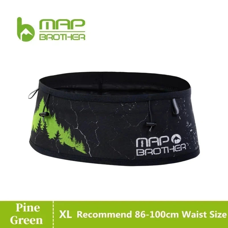 MAP BROTHER W1002 Hydration Running Belt Waist Pack Travel Money Bag Trail Marathon Gym Workout Fitness Mobile Phone Holder Bag GlowCart