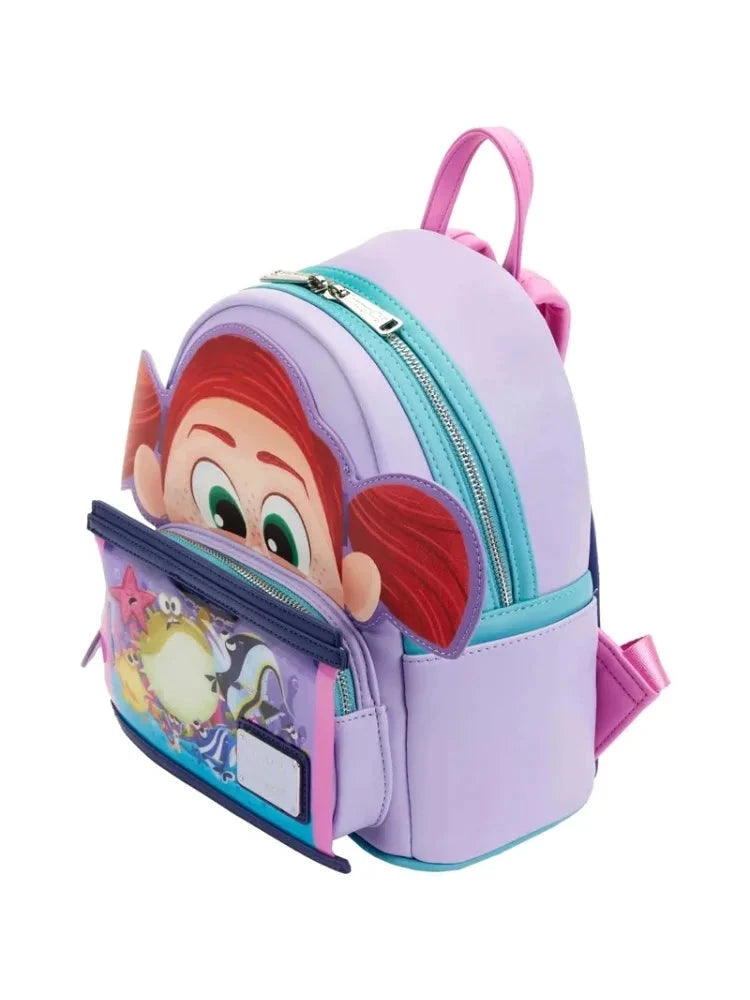 Beauty and The Beast Princess Scene Cogsworth Lumiere Chip Cosplay Mini Backpack GlowCart