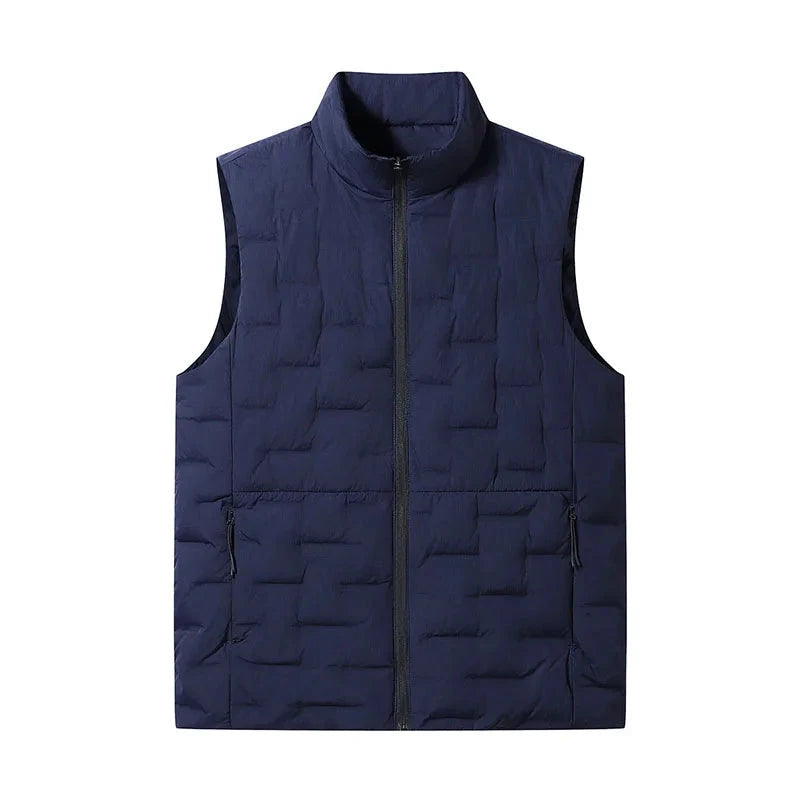 Winter Men White Duck Down Casual Vest Men Waterproof GlowCart