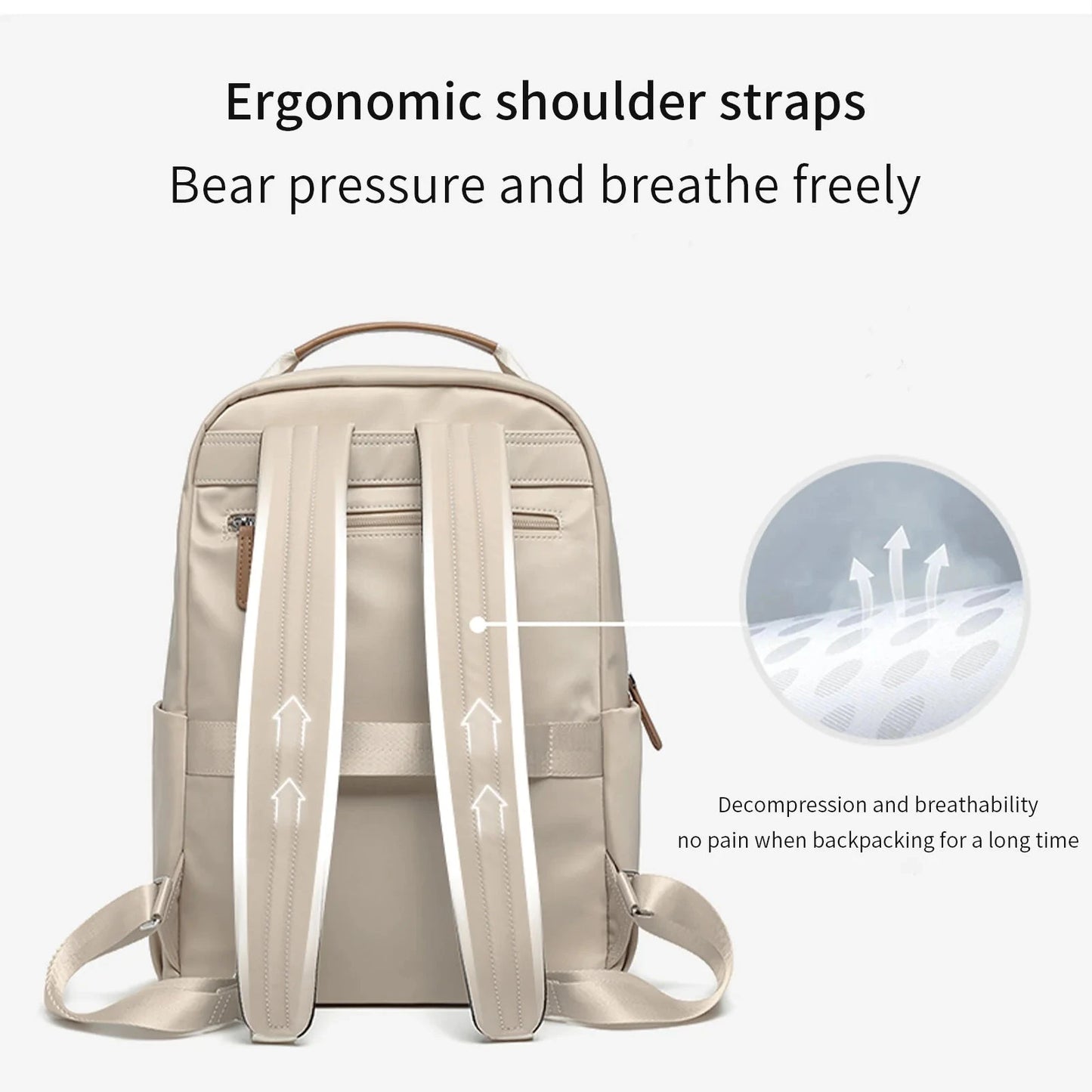 LEFF 2025 Women' Backpack Outdoor Travel High Quality GlowCart