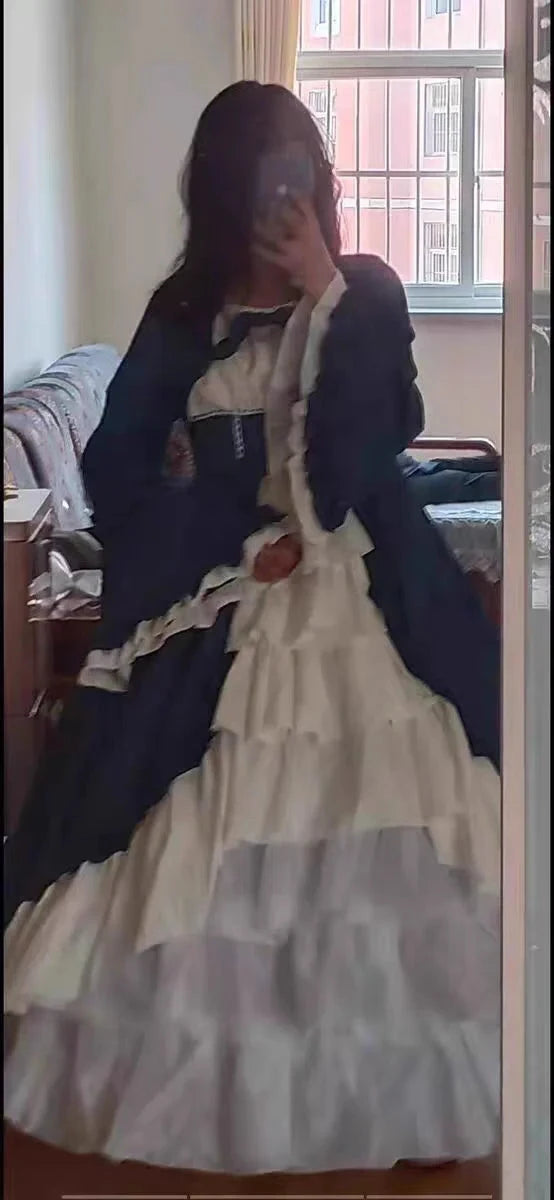 Medieval Dresses Gothiced Court Dress Royal Lady Ball Lolita GlowCart