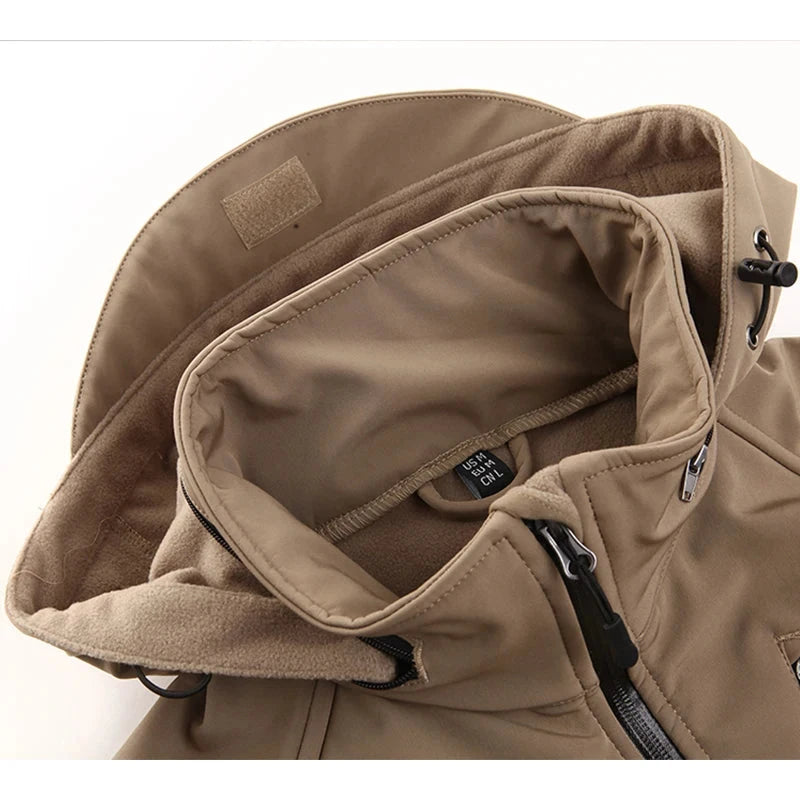 MAGCOMSEN Men's Safari Jackets Fleece Lining Waterproof GlowCart