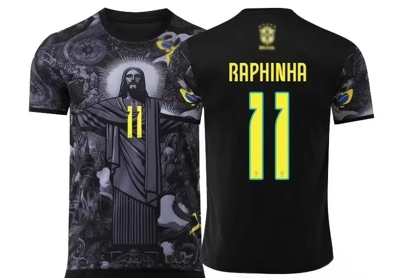 25 New Football Training T-Shirt Special Edition Brazilian Jesus Redeemer 3D Print Quick Dry Breathable Sports Short Sleeve Tops GlowCart