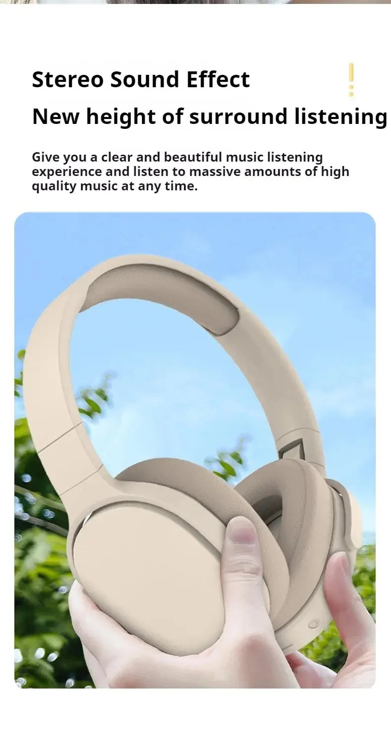 Original P2961 Bluetooth 5.3 Headphone Gaming Wireless Foldable Headset HiFi Powerful Bass Earphones Built-in Mic GlowCart