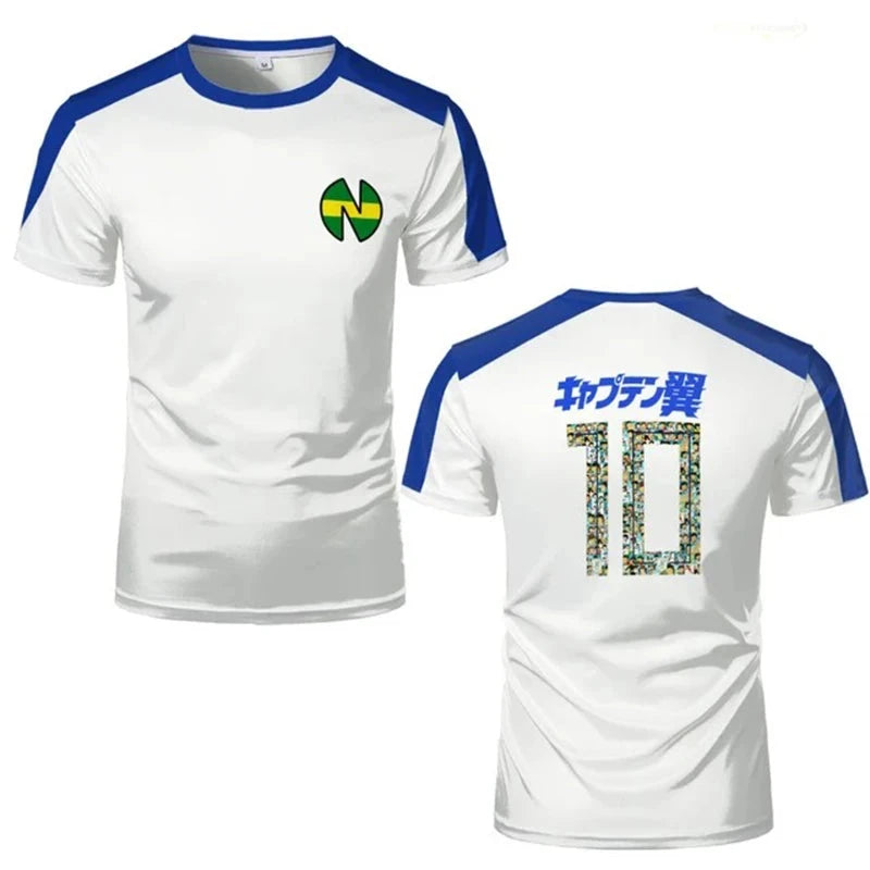 Sports T-shirts For Men Captain Tsubasa Anime Jersey Cosplay GlowCart