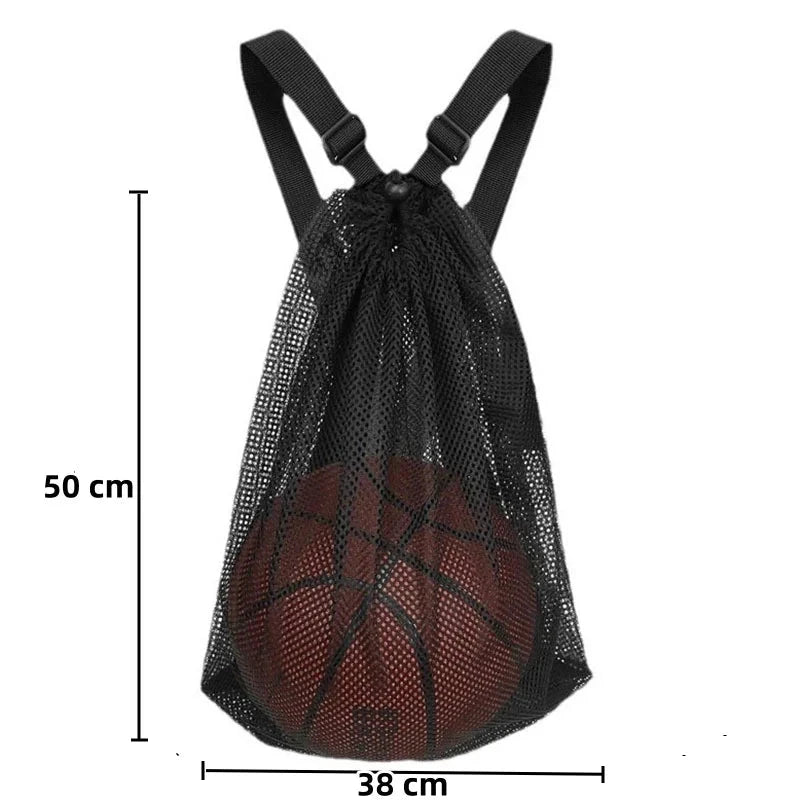 Camping Hiking Travel Drawstring Backpack Mesh Bag Portable GlowCart