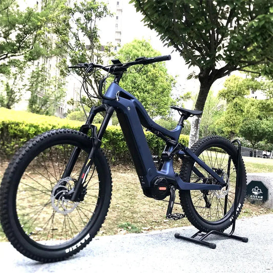 M620 29in 48v Mtb Bike Full Suspension Ebike Mid Drive Motor Carbon Fiber T700 Frame E Mountain Bike Lithium Battery 9-speed GlowCart