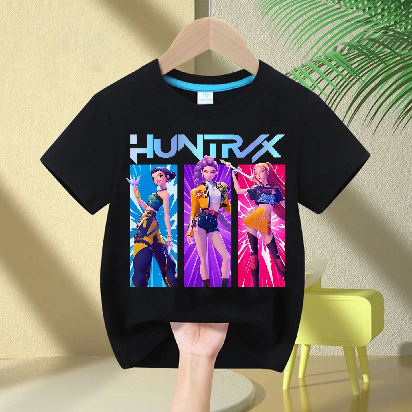 2025 Hot Movie Soft Cotton Baby Girls T Shirt Children's Clothing KPop Demon Hunters Fans Gifts Kids Clothes Fashion Casual Tops GlowCart