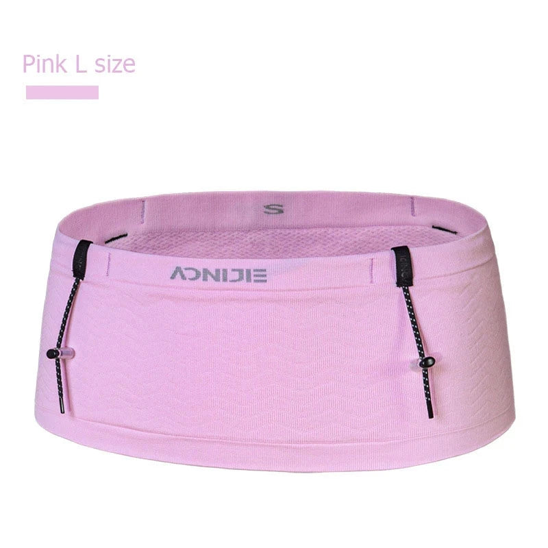 AONIJIE W8116 Woven Elastic Sports Waist Pack Men Women Trail Running Belt Hydration Waist Bag Phone Holder Gym Fitness Marathon GlowCart