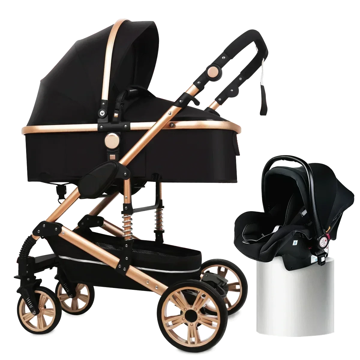 Baby stroller 3 in 1 stroller folding two-sided child four seasons kinderwagen baby carriage  high landscape Newborn Travelling GlowCart