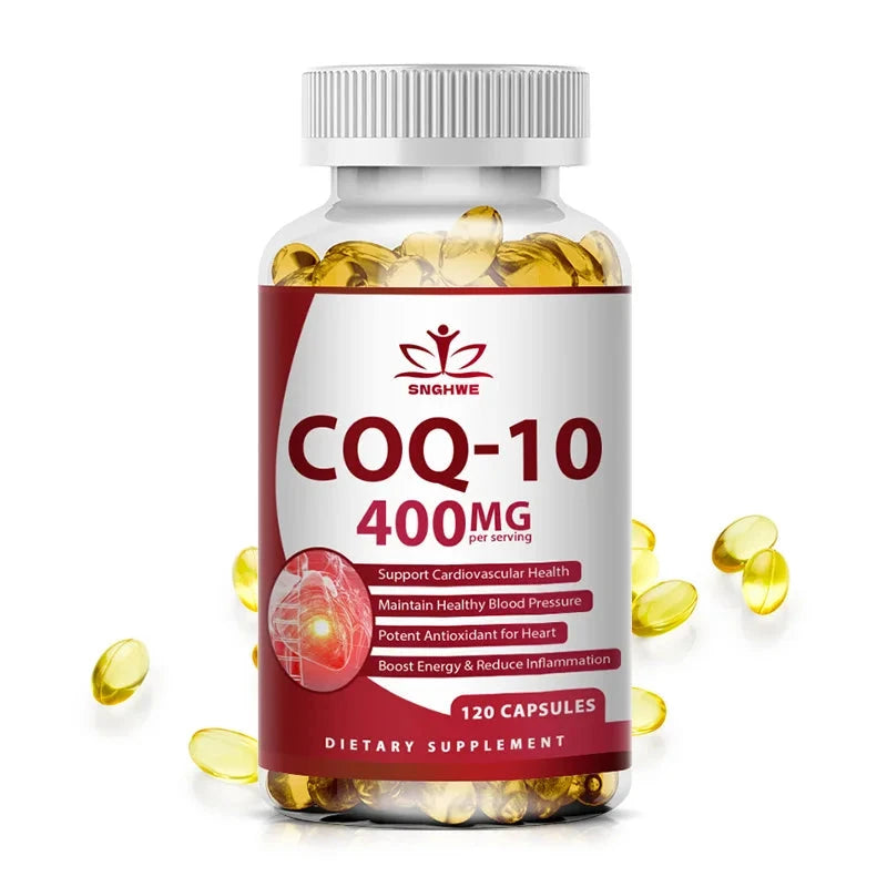 120PCS Coenzyme Q10 Capsules Provides Energy Vitamins Health GlowCart