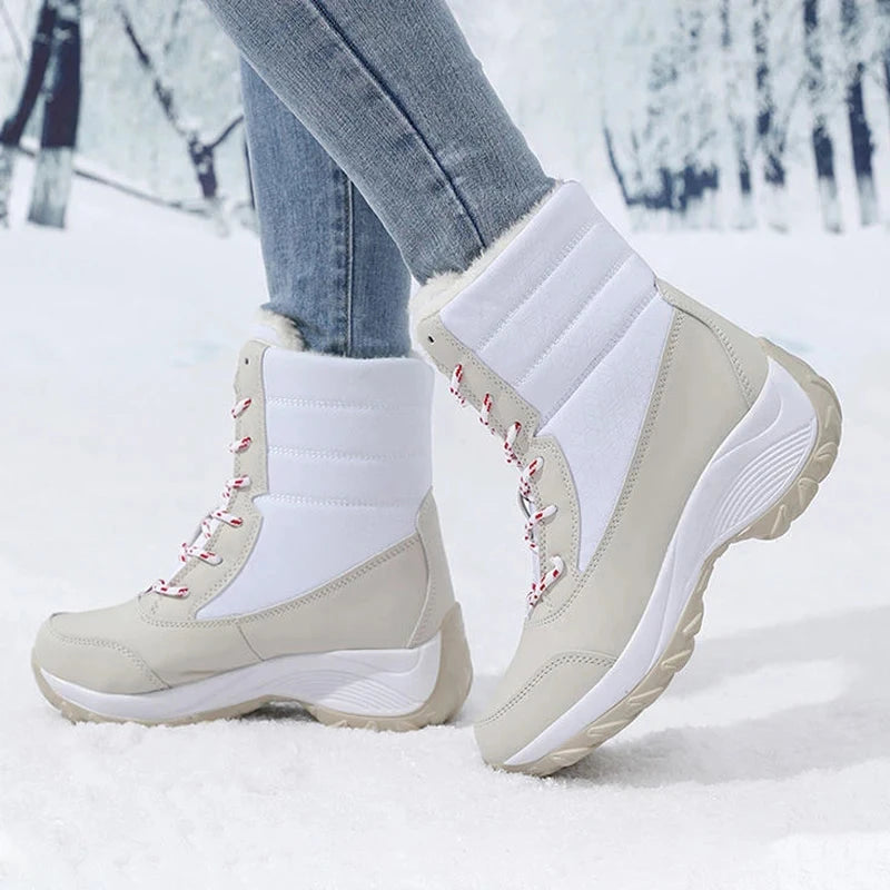 Snow Boots for Women Platform Shoes Boots Plush Keep Warm GlowCart