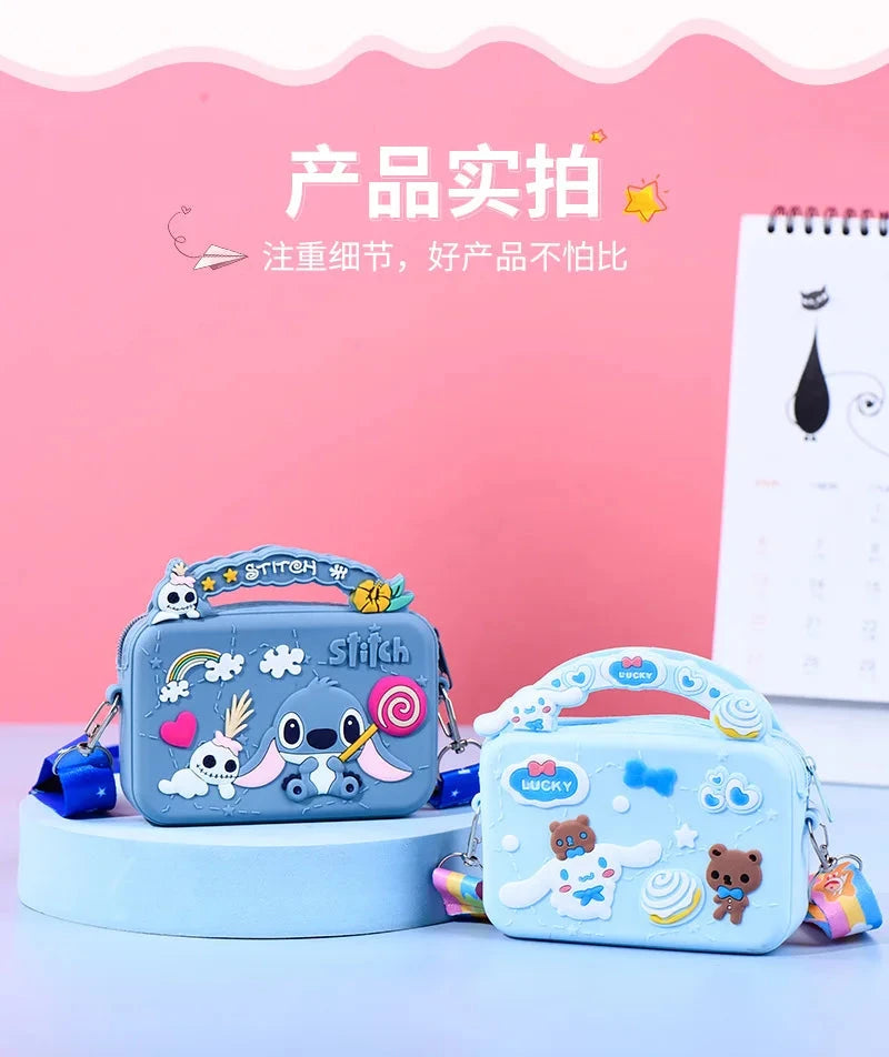 Stitch Disney Silicone Bag Cartoon Anime Figure Stich GlowCart