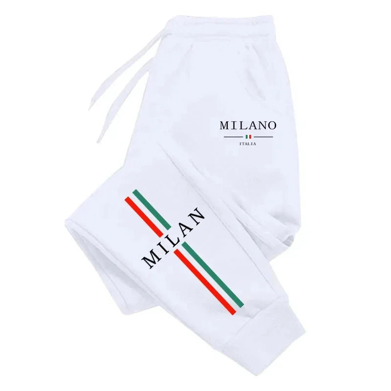 2025 Hot Sale Milan City Printed Jogger Pants High Quality GlowCart