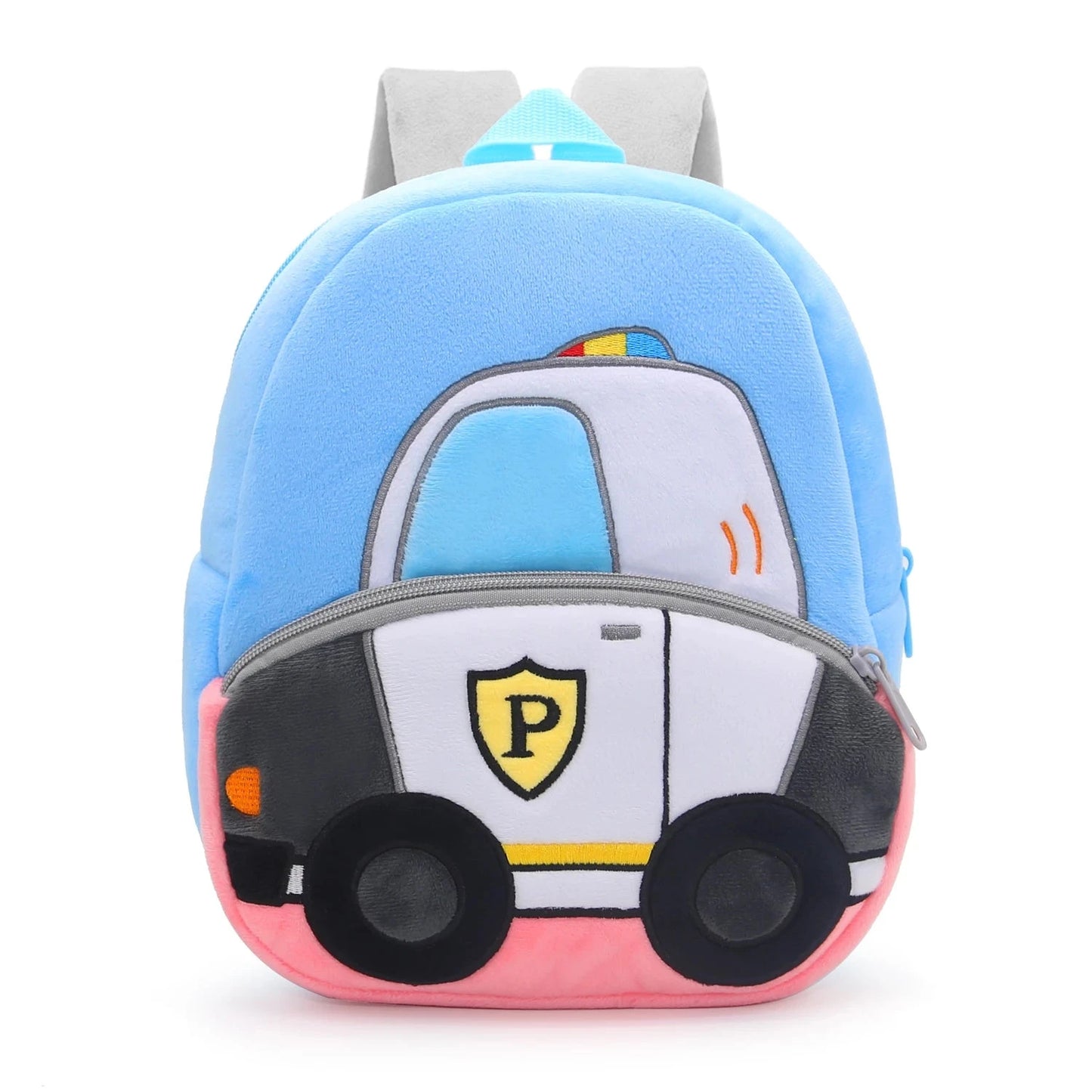 2-4 years old kids engineering backpack cartoon excavator backpack plush kids small school bag toy backpack GlowCart