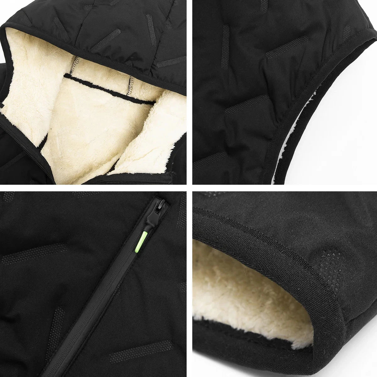 Men's autumn and winter thickened down vest with hood, GlowCart