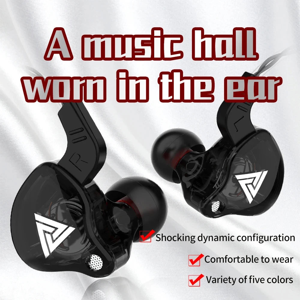 3.5mm Cable Wired Earphones QKZ AK6 HiFi Sound Quality GlowCart