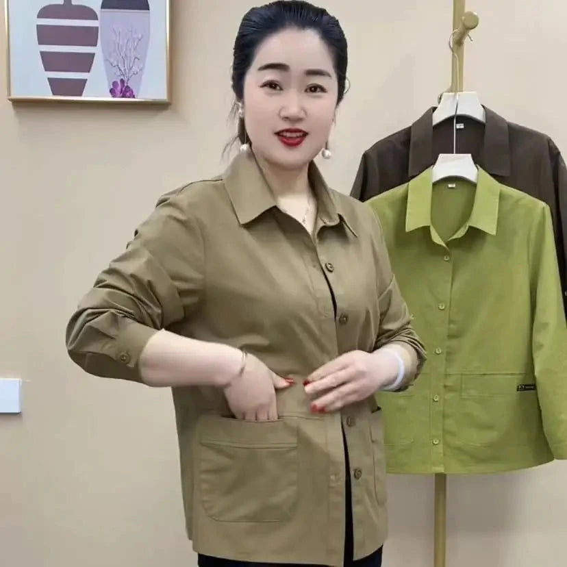 Spring Summer Women Thin Short Jacket Mother Fashion GlowCart