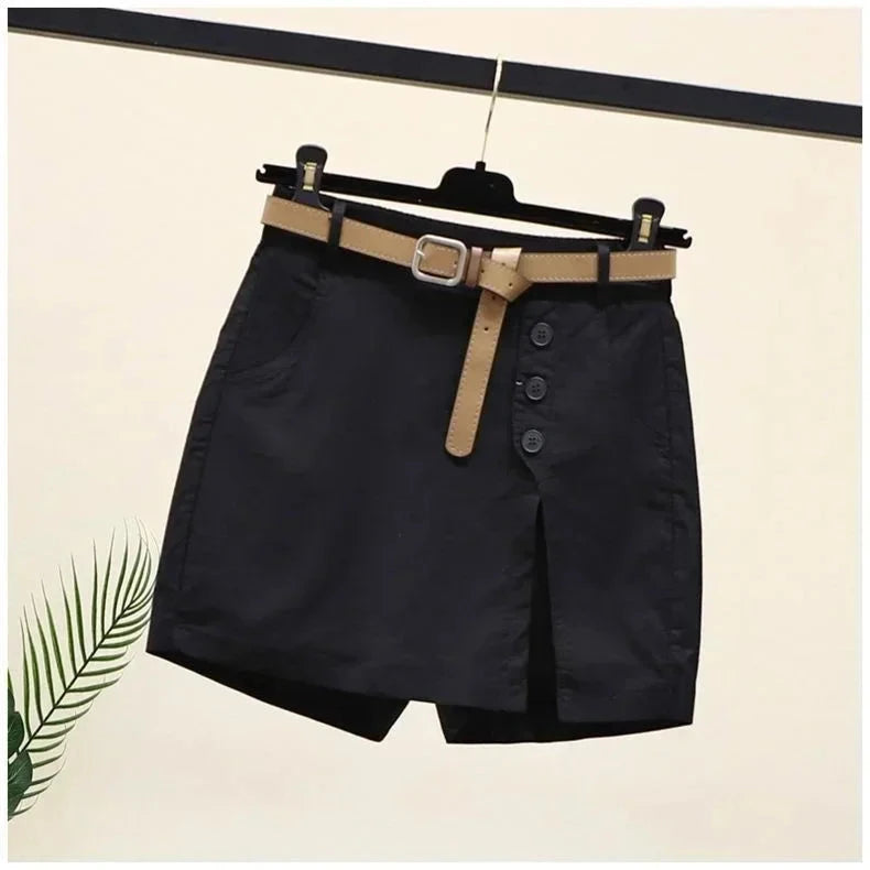 100% Cotton Skirts Shorts for Women Summer Clothes Korean GlowCart
