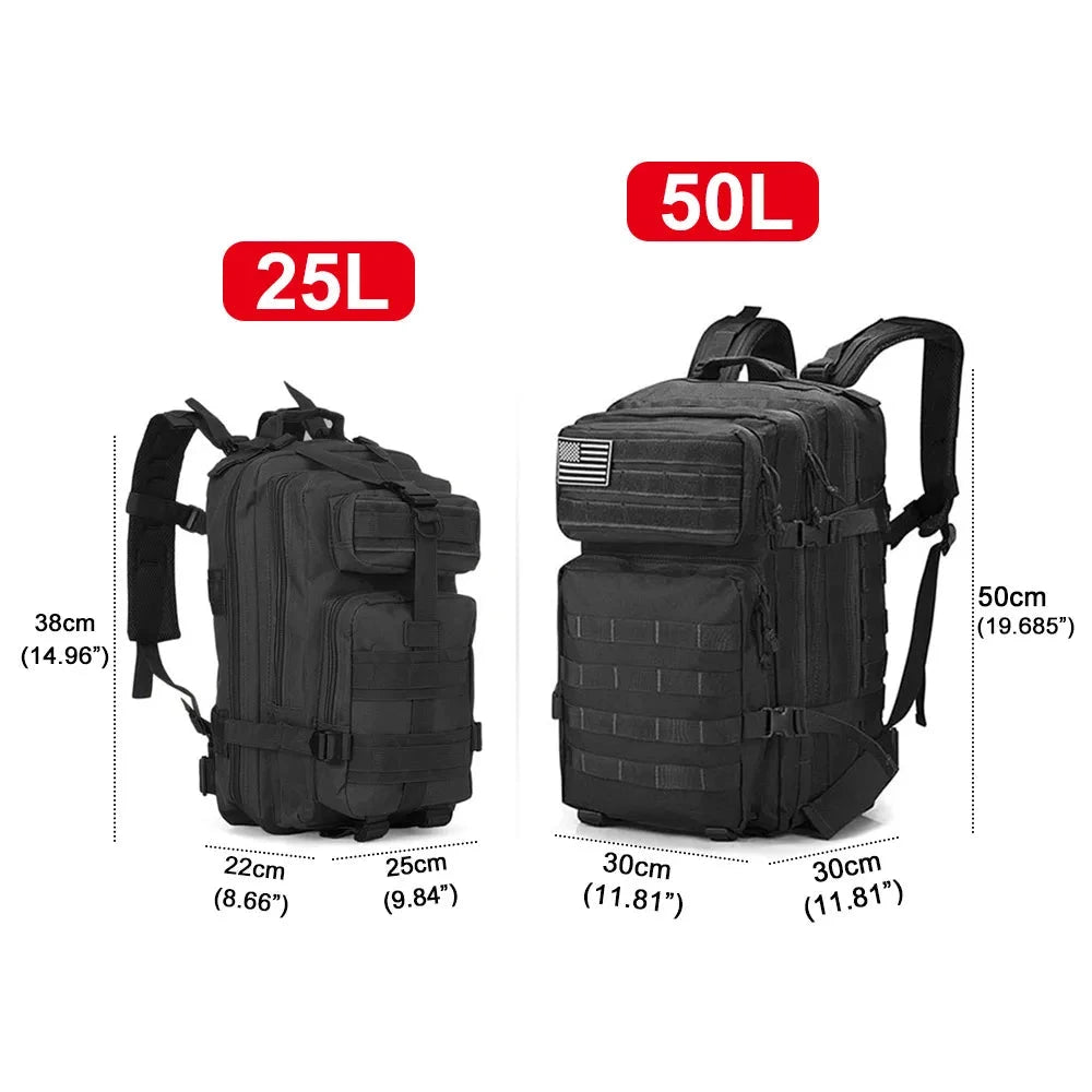 45L/25L /32LTactical Backpack Men's Travel Large Capacity GlowCart