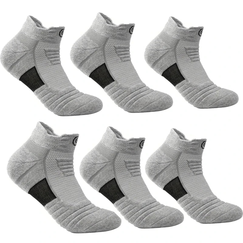 3/6 Pairs Sports Socks For Man High Quality Comfortable Breathable Basketball Short Socks Casual Fashion Low-cut Ankle Socks GlowCart