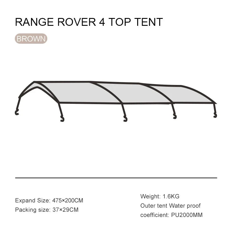 MOBI GARDEN Moby Garden Camping LS4 Tunnel Tent Living Shell GlowCart