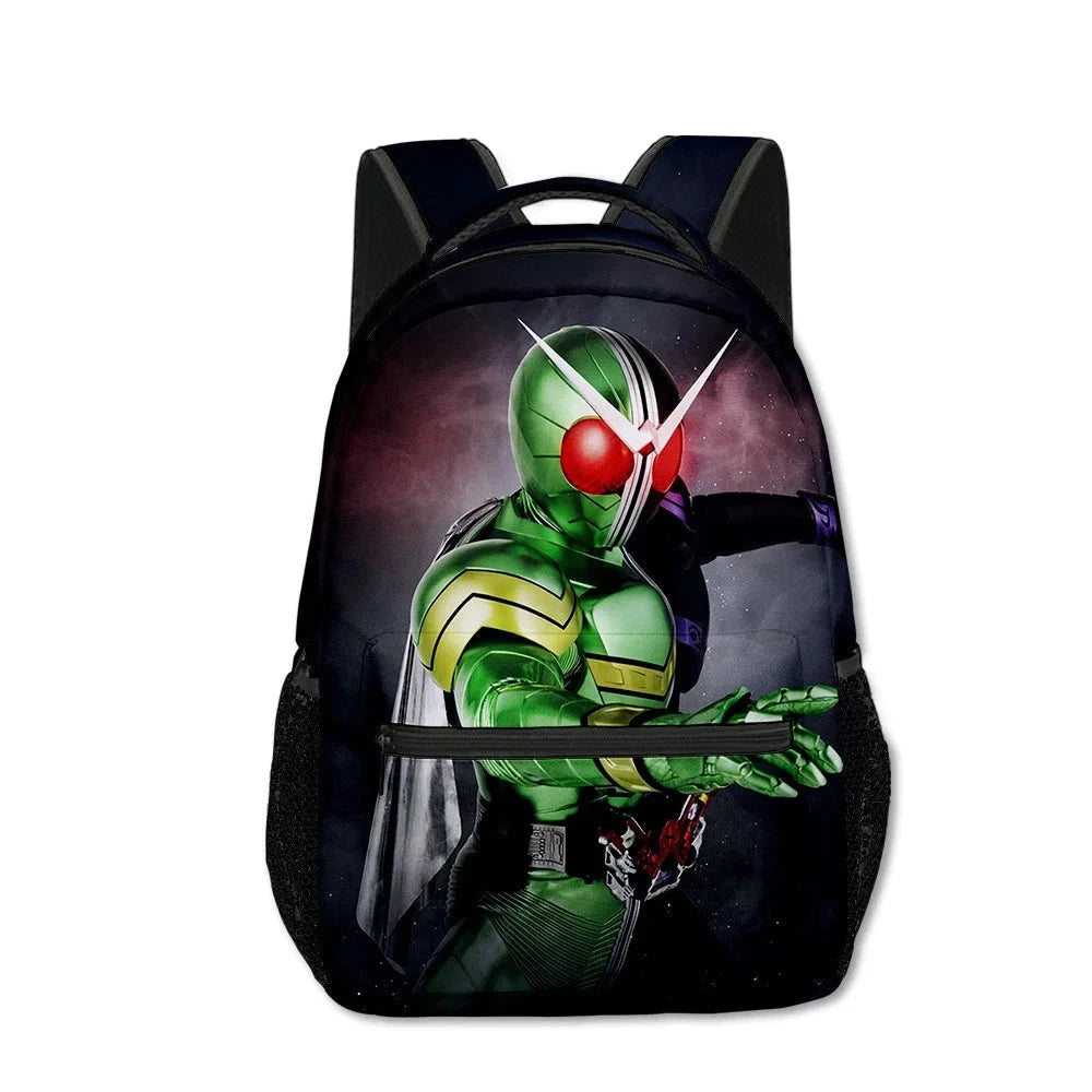 Cartoon Popular Funny Kamen Rider student Bookbag Notebook GlowCart